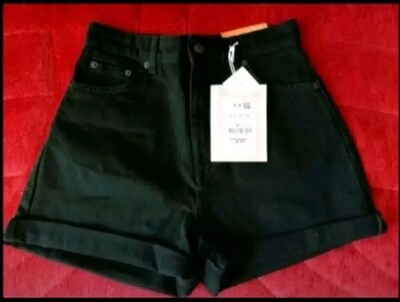 PULL&BEAR Kadın Jean Şort - Kadın Kot Şort - Mom Denim kadın Şortu