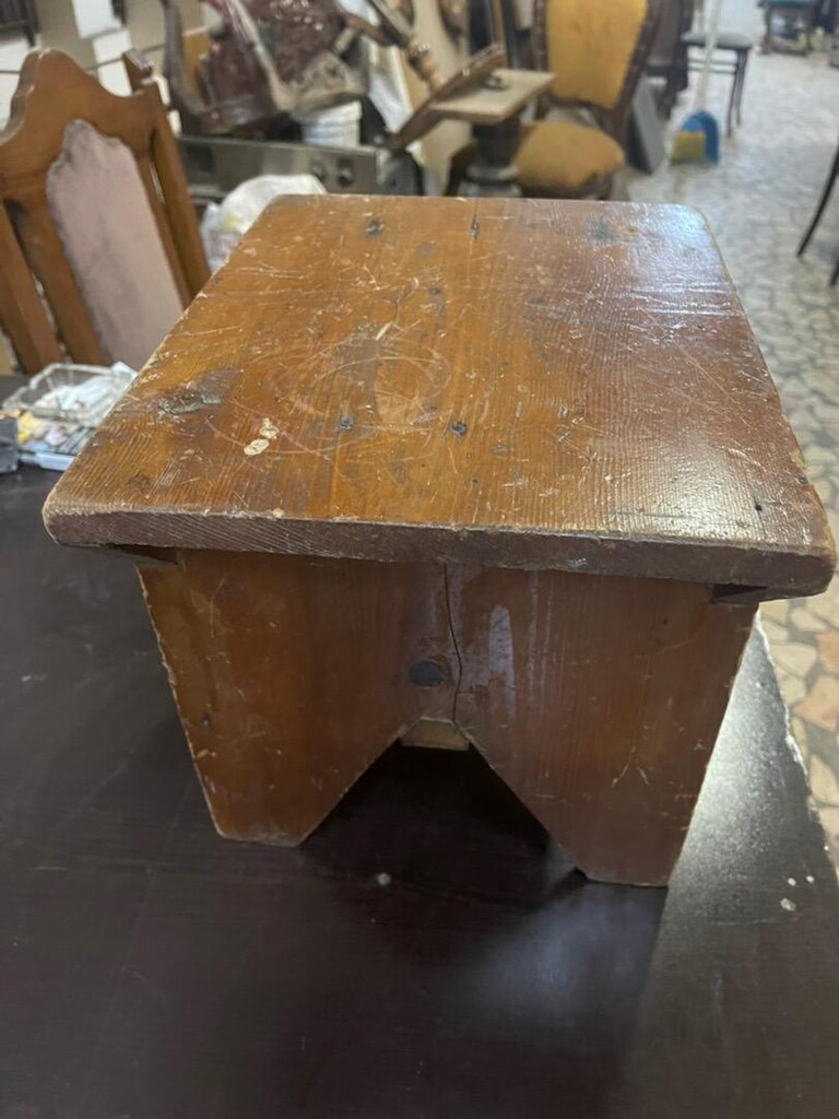 Mini şirin oturak bank sandalye ahşap mobilya ağaç - 3