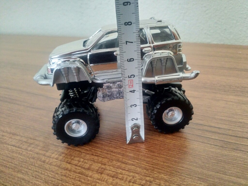 Metal canavar kamyon jeep oyuncak ışıklı amortisörlü çek bırak özellik - 3