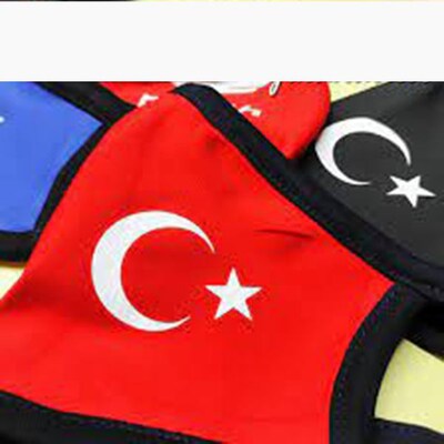 ayyıldızlı bez maske 1 adet üsküdar merkez