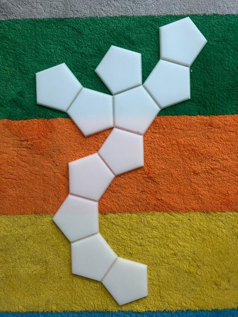 Dodecahedron epoksi beşgen kalıp - 2
