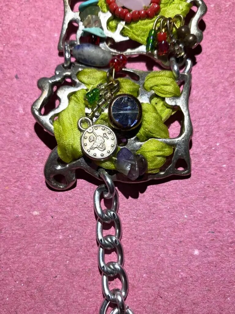 Hand Made Doğal Taşlı Kalın Bileklik - 4