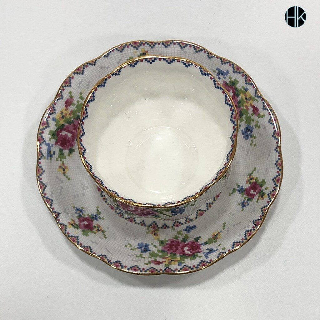 Royal Albert England Petit Point ikramlık şekerlik - 4