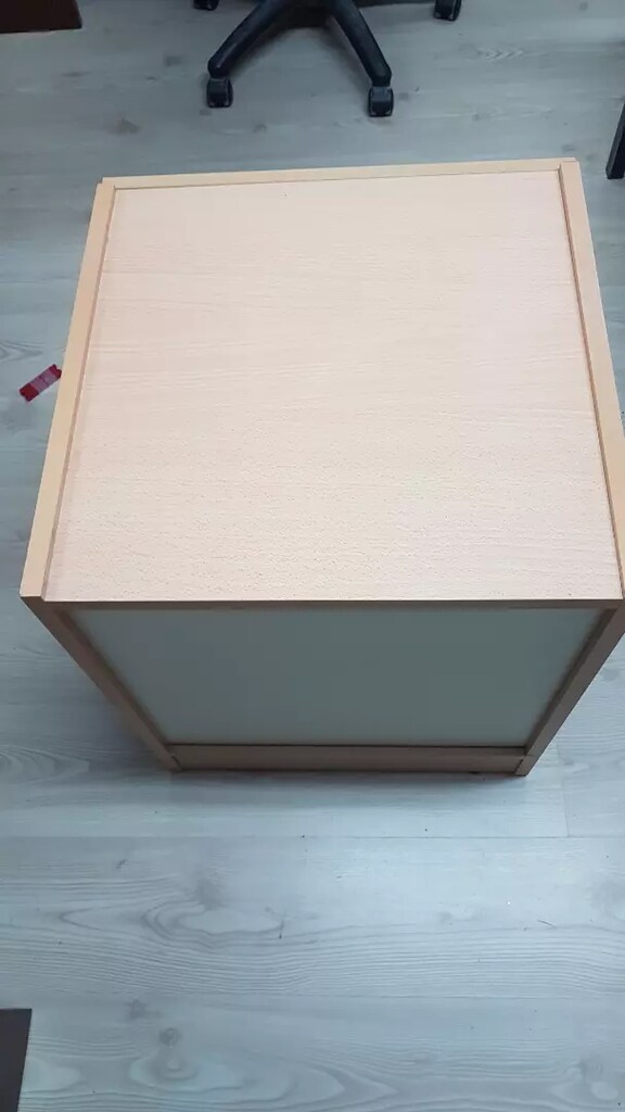 Özel imalat İki Çekmeceli komidin, krem. Enxboyxyükseklik:50x50x60cm - 3