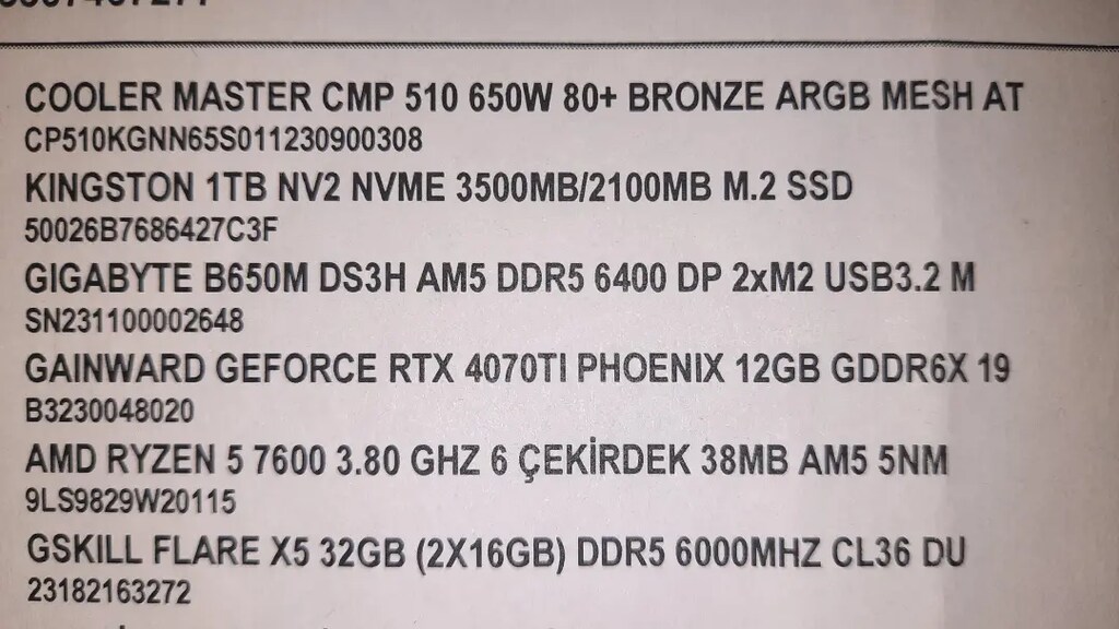4070 Tİ HAZIR SİSTEM + 2k 27 inc monitör - 6