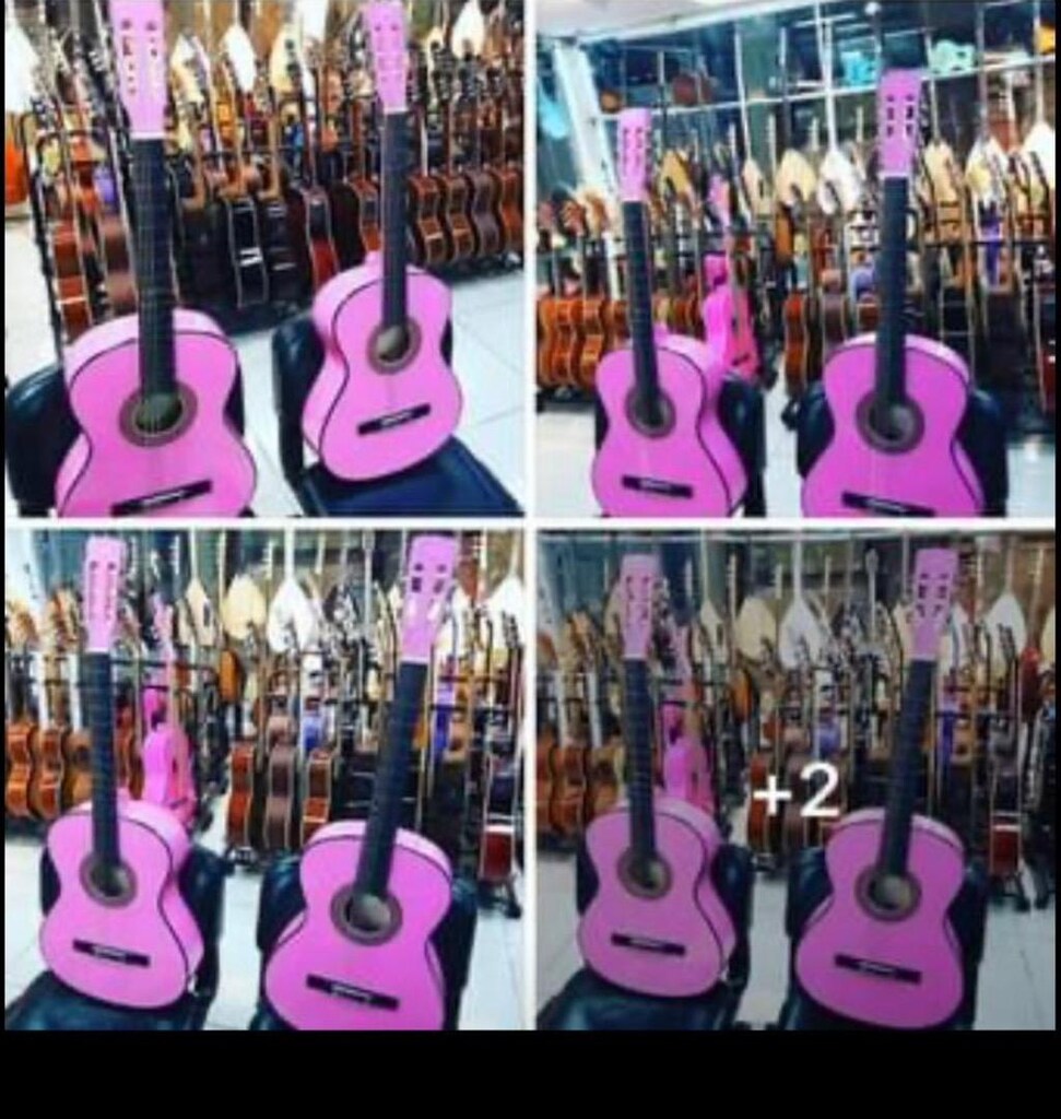 Yılbaşına özel pembe gitar sıfır ürün kılıf hediyeli