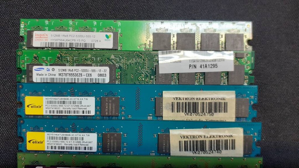 DDR2 512MB 533MHz.-667MHz. KARIŞIK RAM - 2
