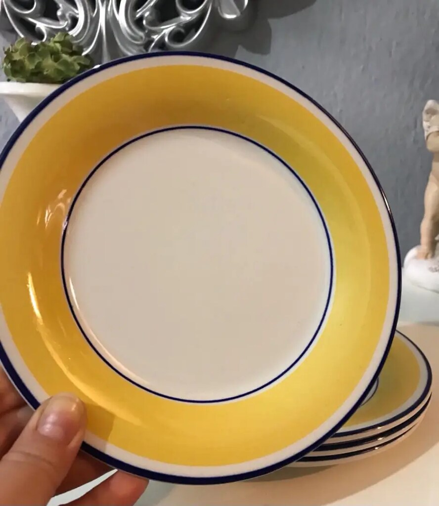 İngiliz Staffordshire Pasta & Tatlı Tabak Seti - 3