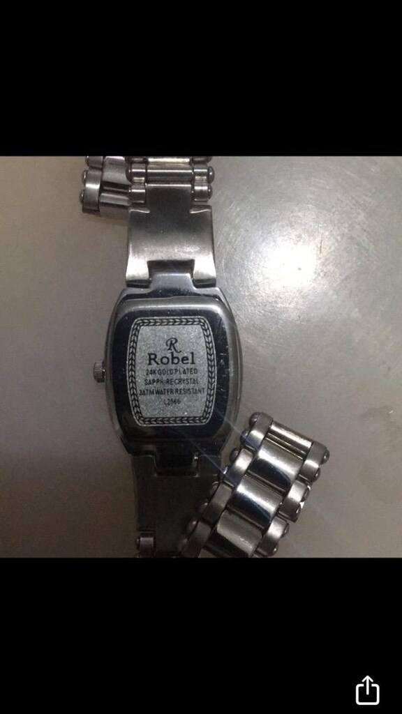 sıfır Robel marka 24 k altın kaplama kadın saati - 3