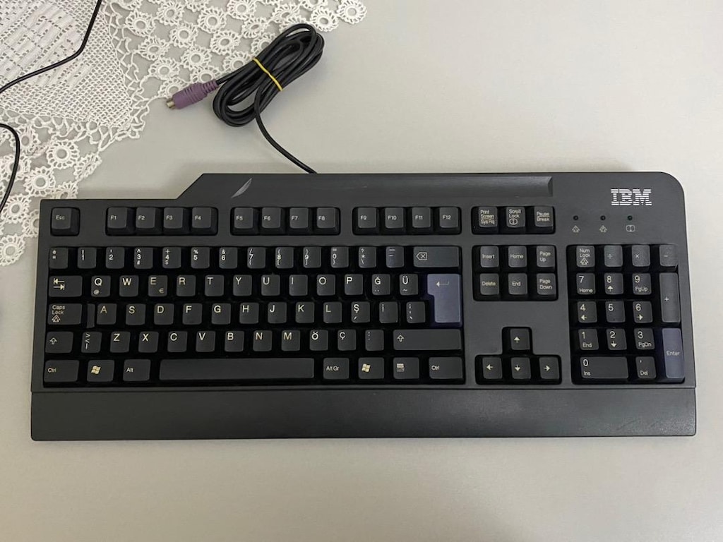 Orijinal IBM PS/2 Bilgisayar klavye Keyboard SK-8820 - 8