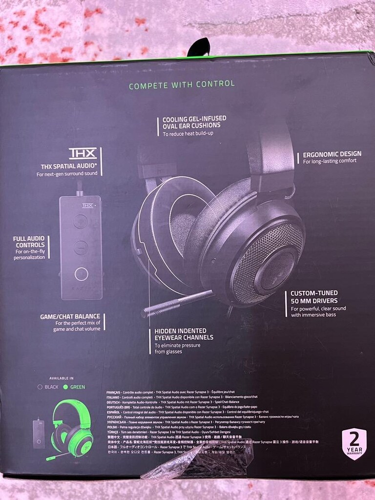 Razer Kraken Tournament Edition THX Spatial Audio Oyuncu Kulaklık - 4