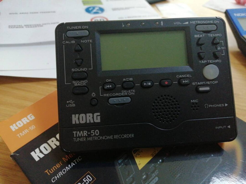 KORG TMR-50 BLACK TUNER METRONOME RECORDER CHROMATIC - 2