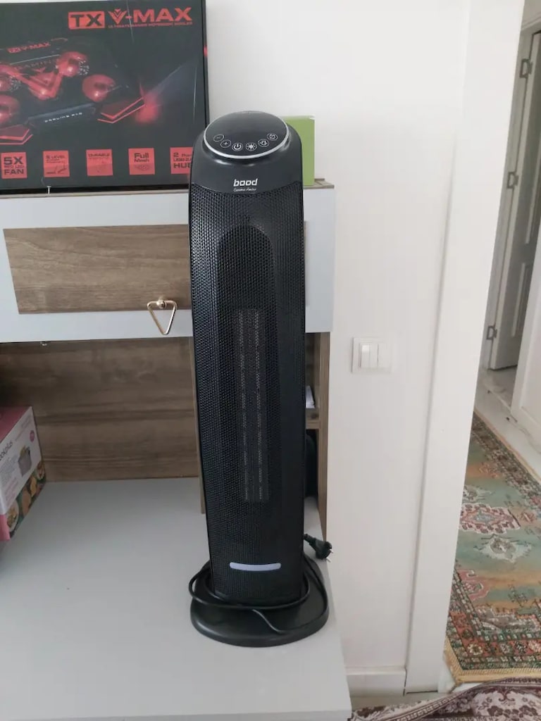 Fanlı Seramik Isıtıcı 2200W Dokunmatik Ekran Led Işık Kumandalı - 2