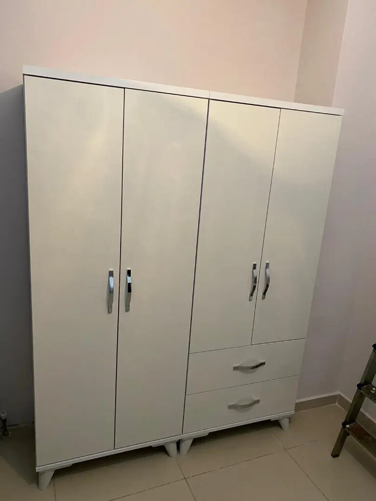 Kaliteli 4 kapılı gardolap elbise dolabı - 4