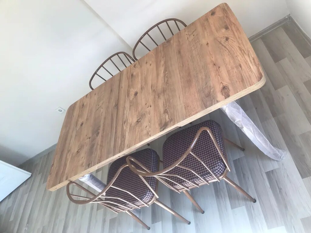 Kaliteli mdf açılabilir yemek masası takımı - 8
