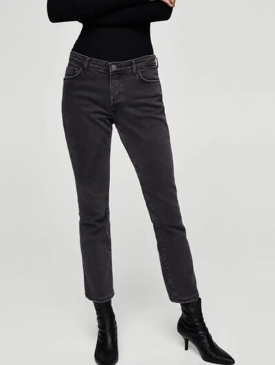 MANGO DENİM ANTRASİT JEAN PANTOLON