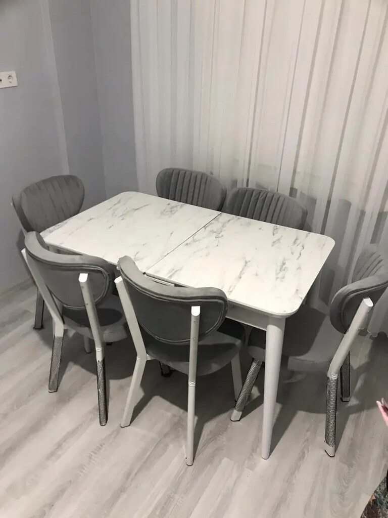 Sıfır Kaliteli açılabilir yemek masası takımı - 5