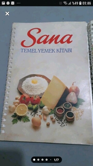 Yemek kitabı iki adet fiyati 400 tl