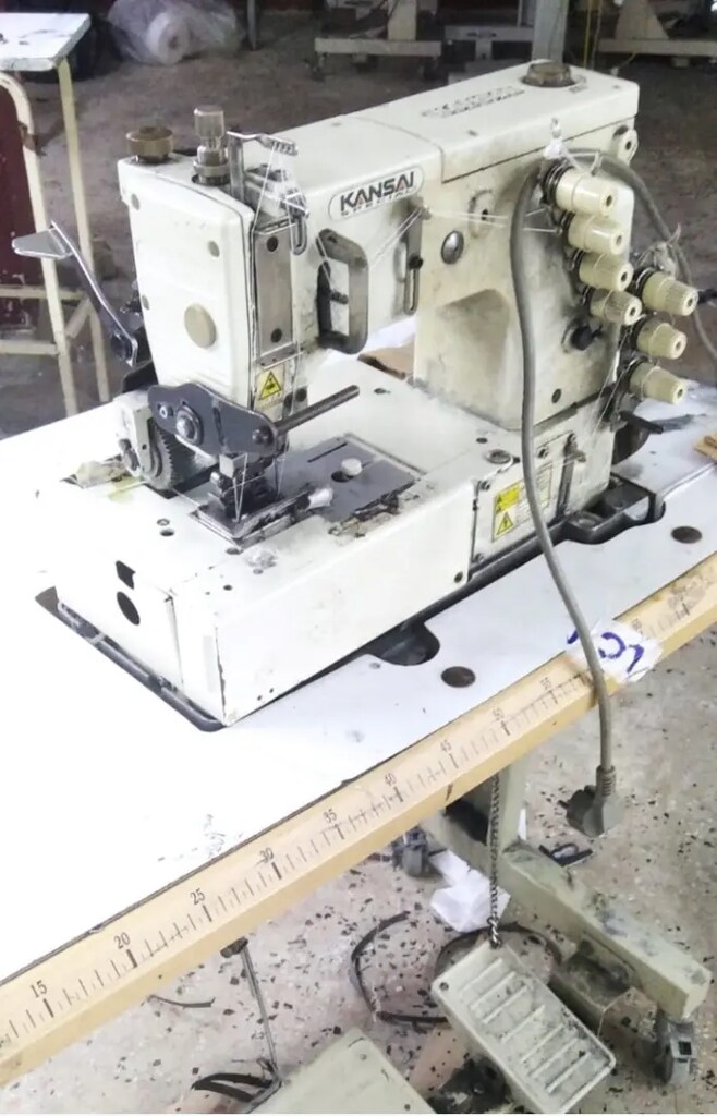 Kansai kemer makinesi 4 iğne kot temiz yarı otomatik atuleyeden - 3