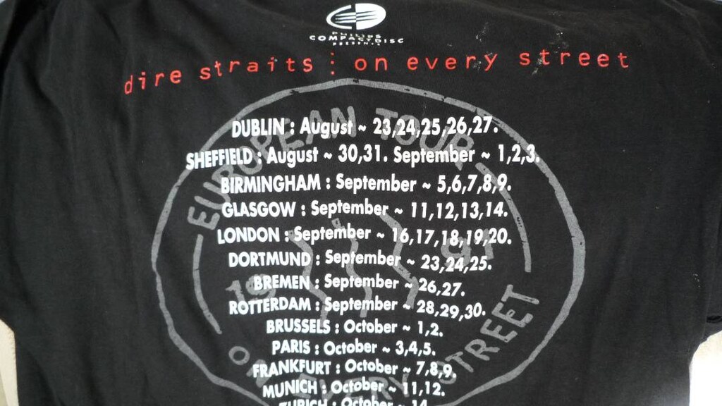 Orijinal Dire Straits Konser T-Shirt Tişört - 8
