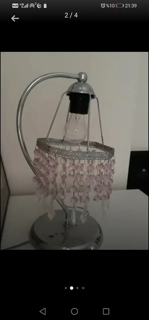 Pembe taşlı abajur - 3
