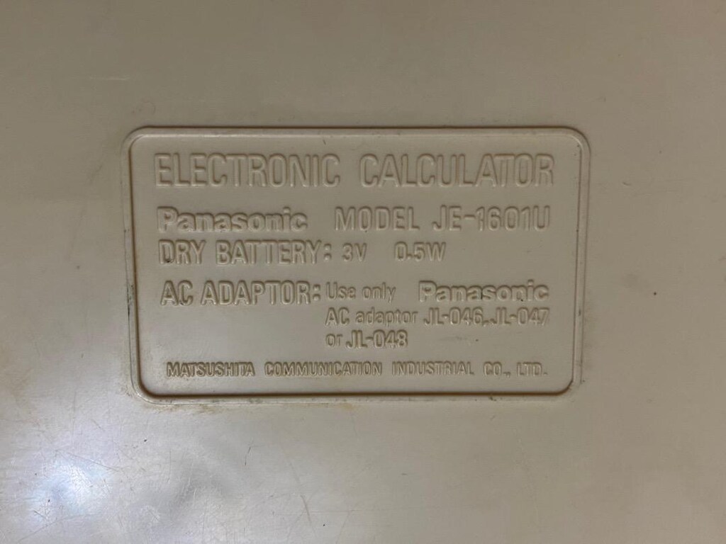 Panasonic 1601 floresan ekran hesap makinesi - 7