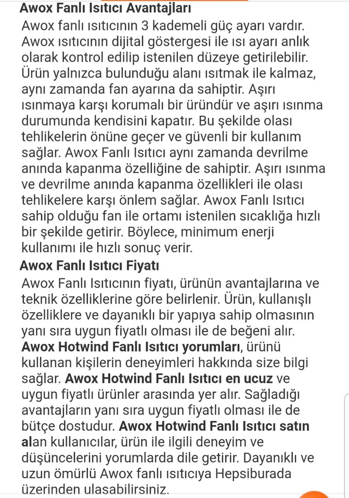 AwoxHotwınd fanlı soğutucu serinletici ısatıcı sıfır garantili ktusnda - 7