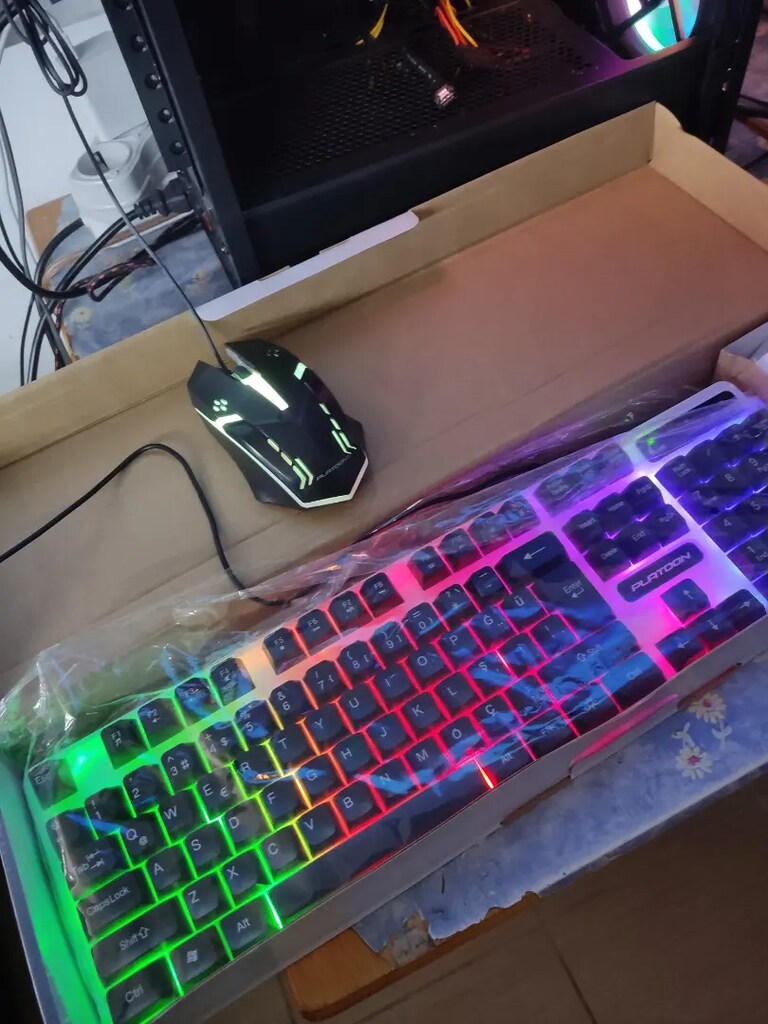 Gaming ışıklı klavye mouse setler - 3