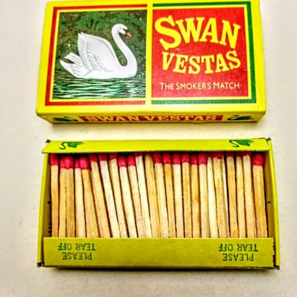 Vintage Swan Vestas Kovboy Kibriti - 2