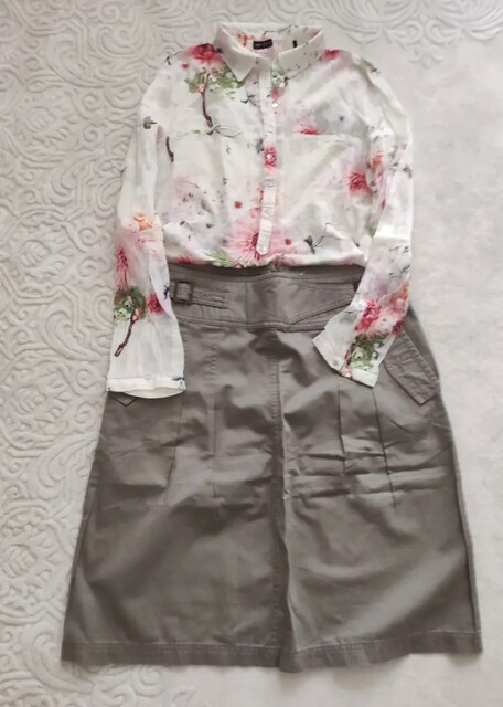 LCW HAKİ ETEK 40 Twist mango Penti