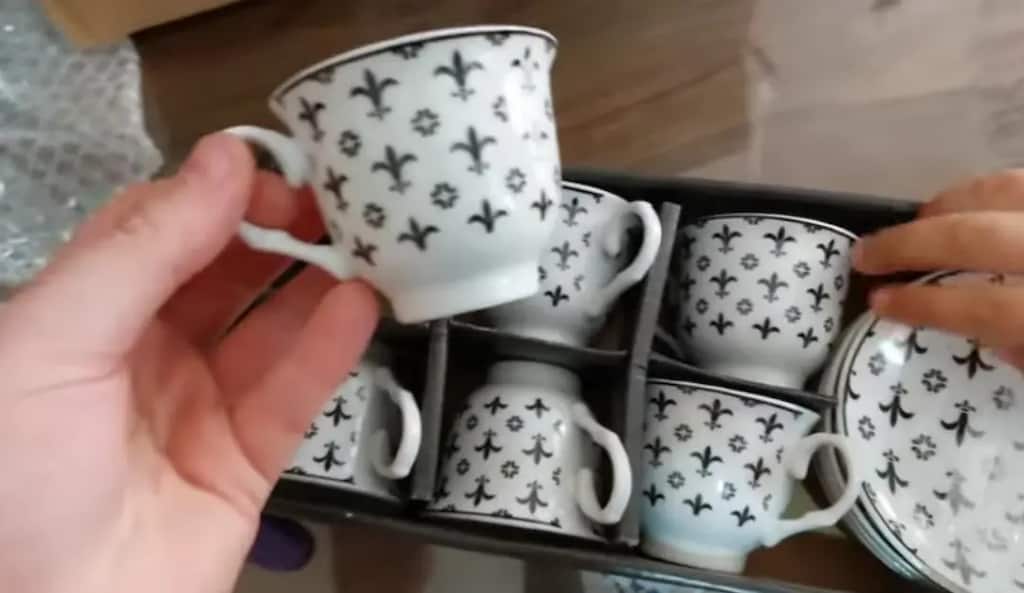 Porselen 6 lı English home Kahve fincanı seti