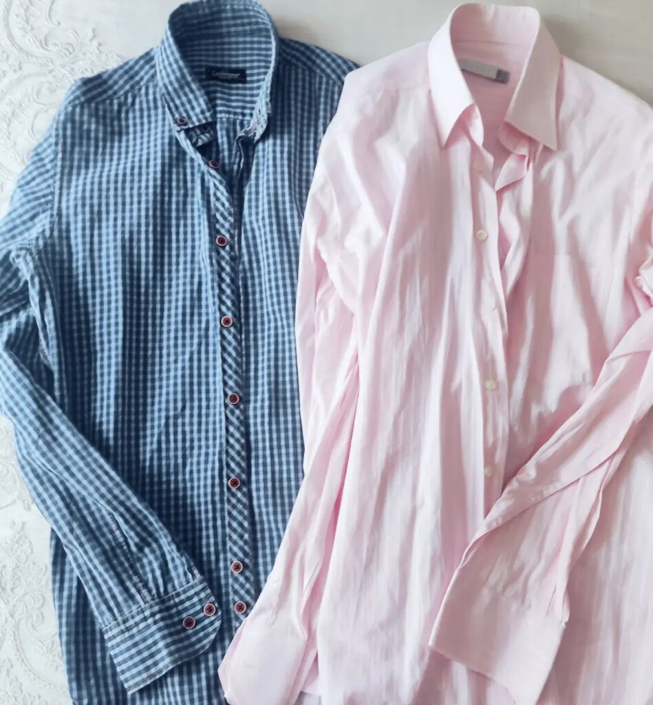 Cashmere kareli Koton pembe 2 adet erkek gömlek ÖZDİLEK BOYNER - 2