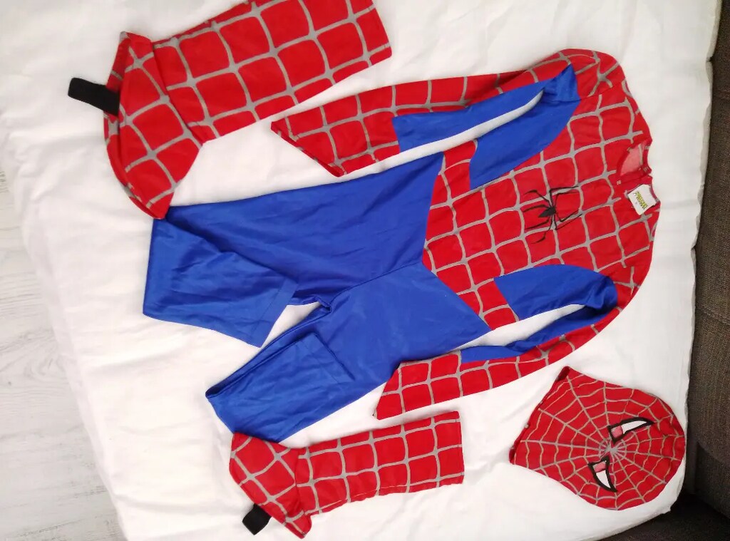 Spiderman kostüm 7/8 yaş uyumlu - 9