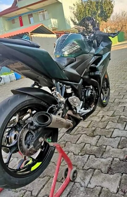 Yamaha R25 Scproject Egzoz Katalizörden Sonrası Araborulu Slipon egzoz