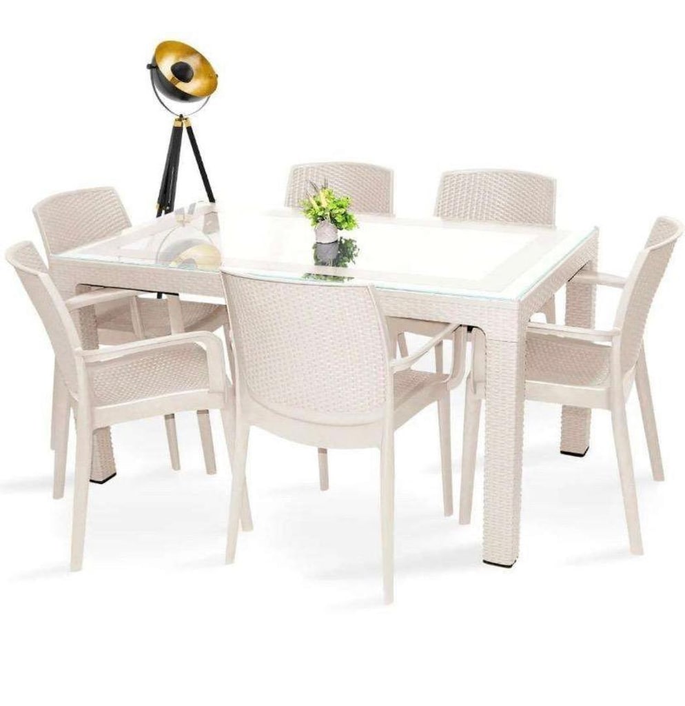 Violet rattan masa takımı sıfırı ir ayırt edilemez yenilikte - 4