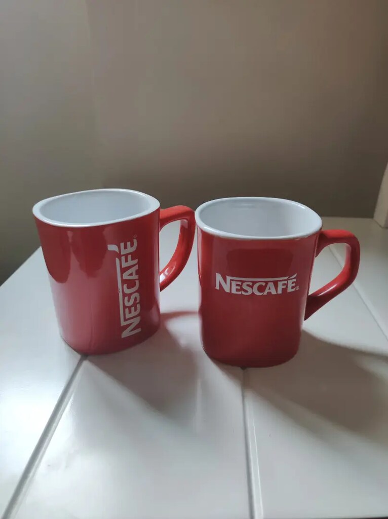 NESCAFE KIRMIZI PORSELEN KUPA FİNCAN 2 ADET - 2