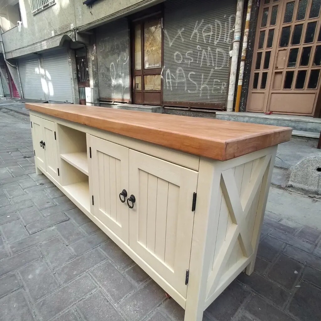 Ahşap TV sehpası - 2