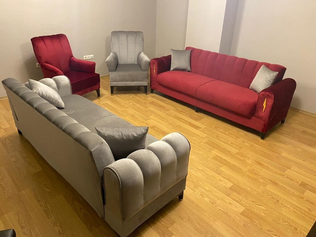 İmalattan Halka Dilimli Saray Chester Koltuk Takımı - 5