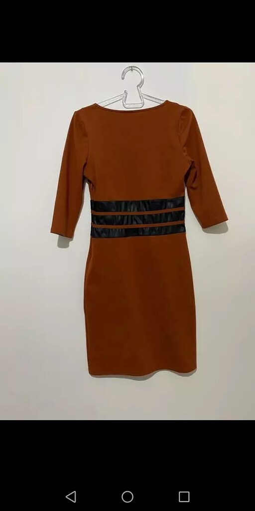Likralı Kumaş Elbise - 3