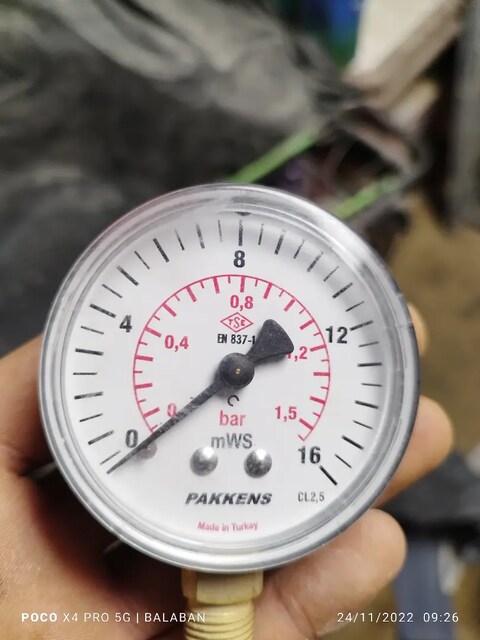 1.5 bar manometre