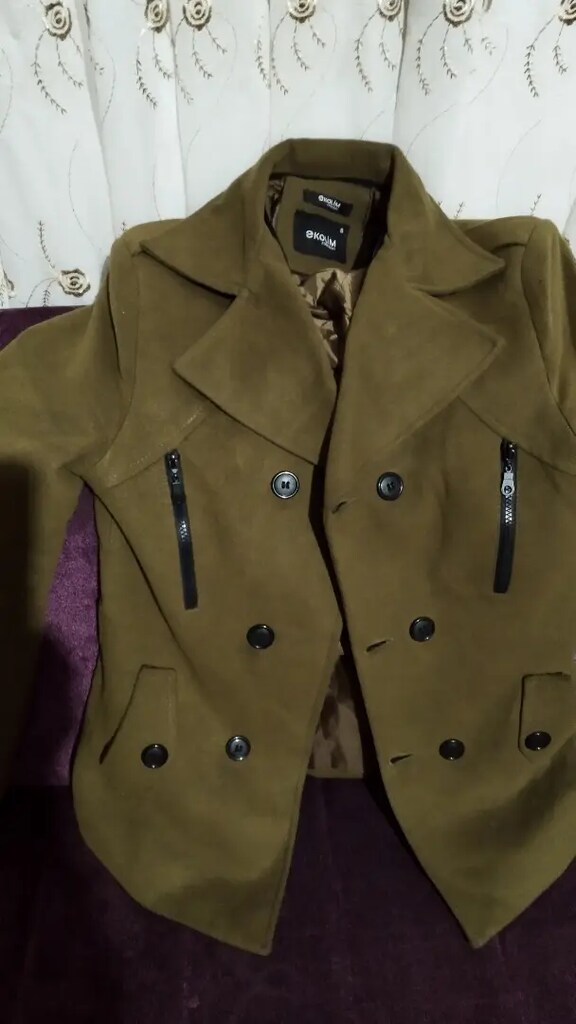 şık slim fit kaşe kaban - 3