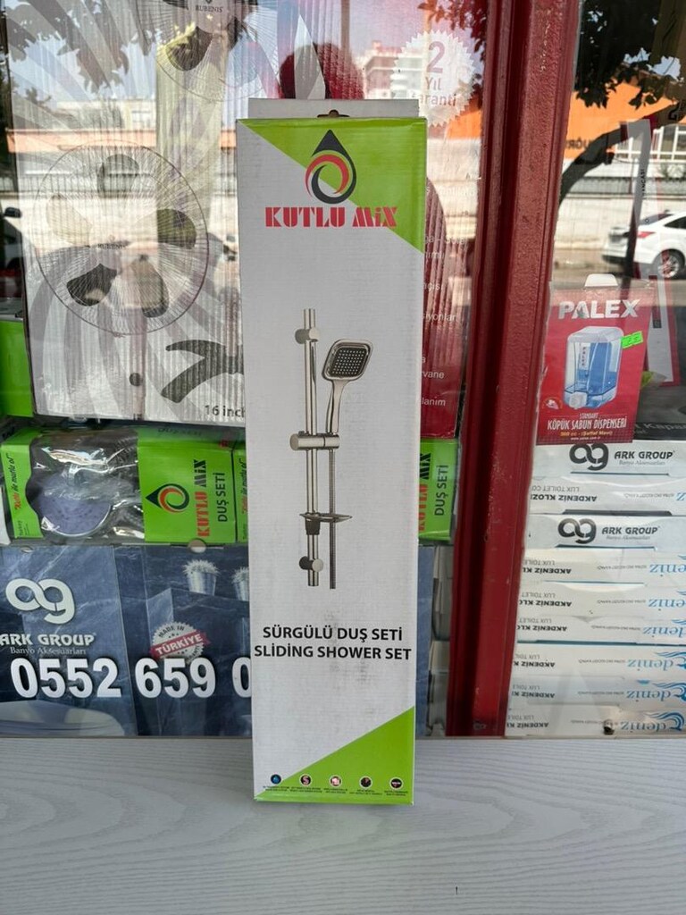 Sürgülü Duş Seti Duş Başlığı Duş Hortumu - 4