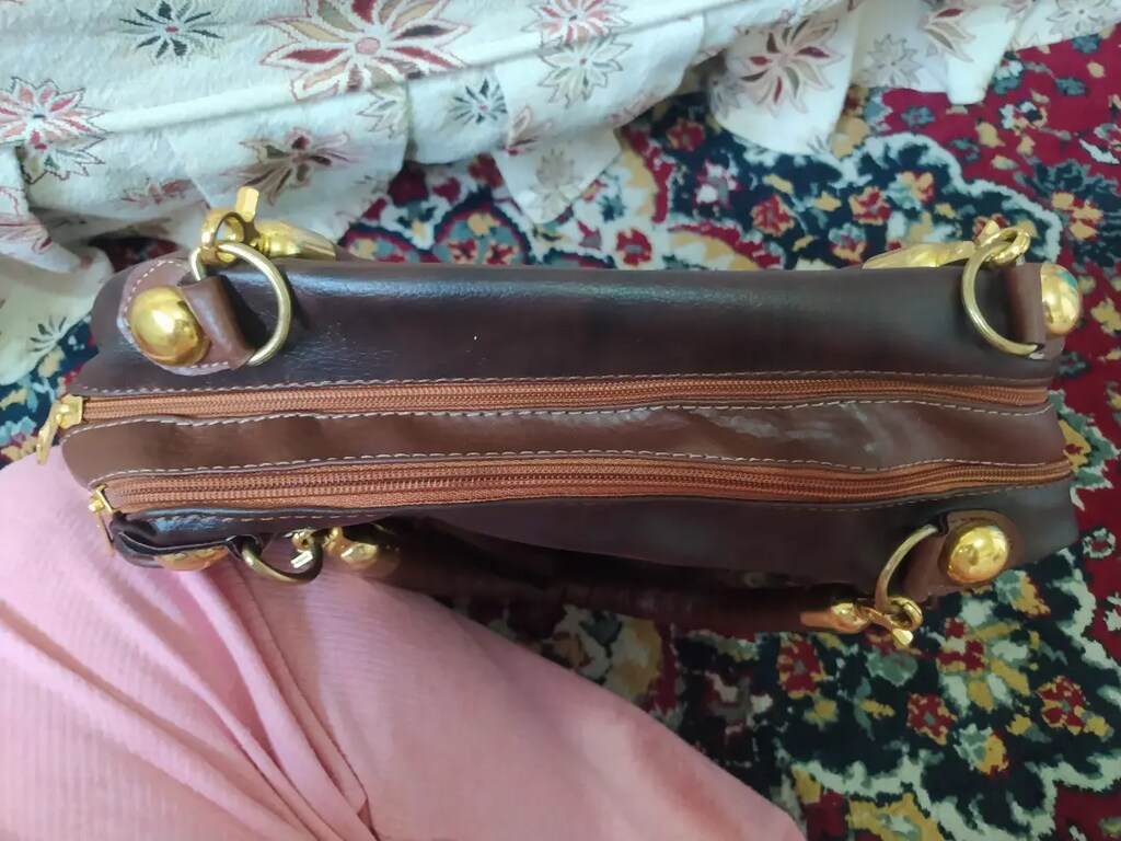 Koyu kahverengi kol çantası - 3