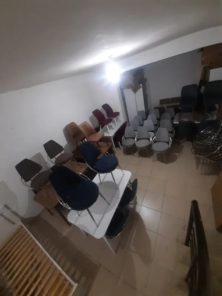 Mdf lake boyali acilir kelebek masa 6adet aras sandalye - 3
