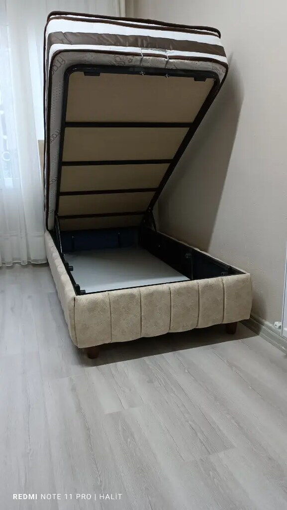 90x190 baza başlık ultra ortopedik petli yatak - 2