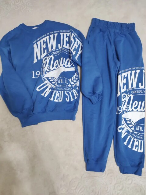 BERSHKA MAVİ SWEATSHİRT JOGGER EŞOFMAN TAKIM XS zara mango koton