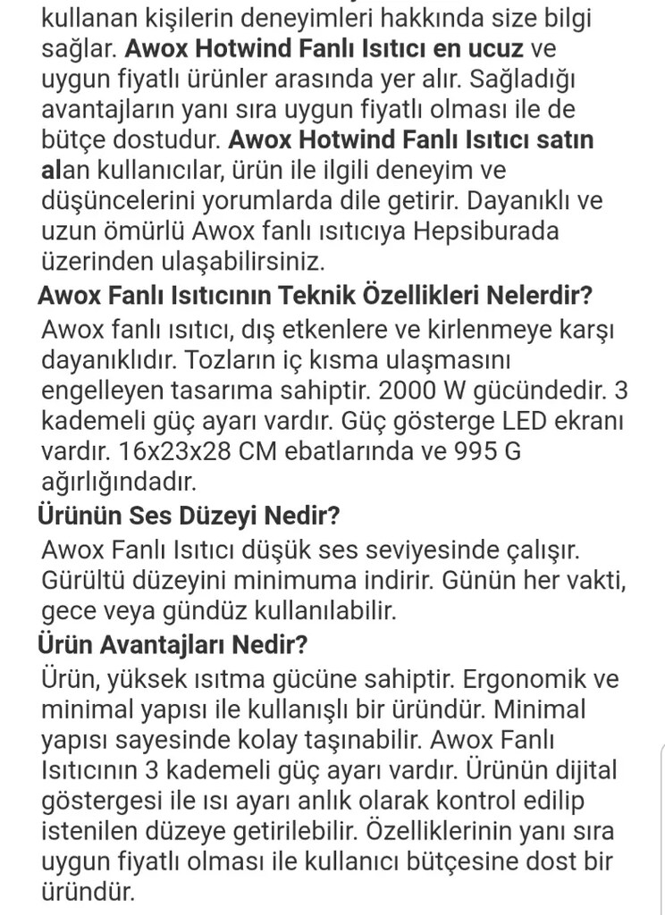 AwoxHotwınd fanlı soğutucu serinletici ısatıcı sıfır garantili ktusnda - 6