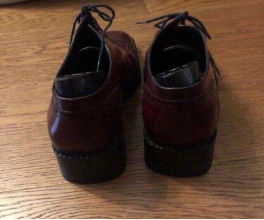 Bordo vintage ayakkabı - 3