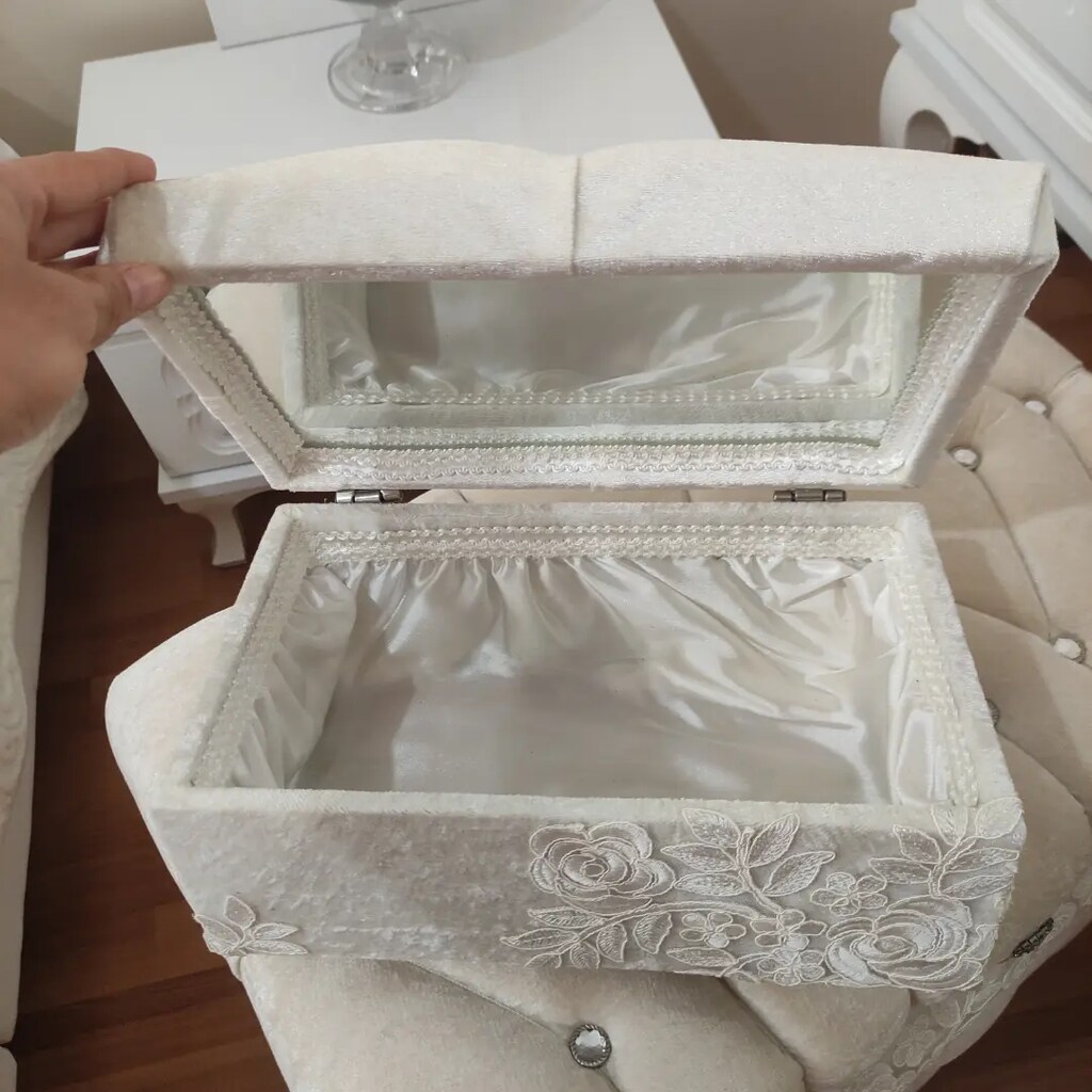 Çeyiz sandığı ve makyaj sandığı 2 li set - 6