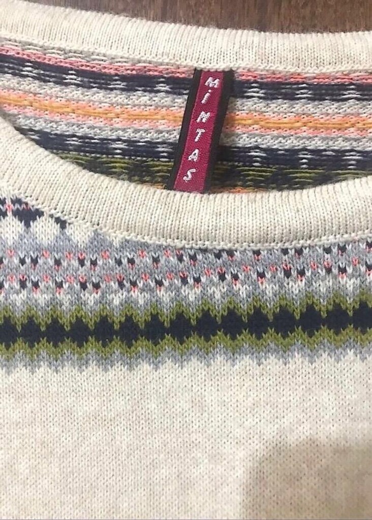 Kadın krem rengi triko tunik uzun kazak oversize 38 40 42 beden - 4
